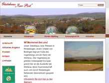 Tablet Screenshot of gaestehaus-zur-post.de